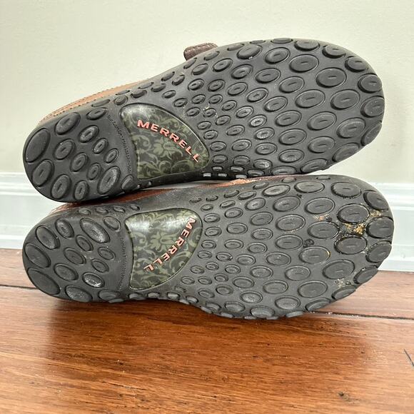 Merrell Plaza Bandeau Espresso Mary Jane Shoes Flats Brown Suede Leather Sz 8.5 - Picture 8 of 8